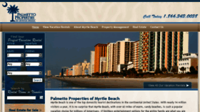 What Palmettopropertiesofmyrtlebeach.com website looked like in 2018 (6 years ago)