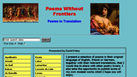 What Poemswithoutfrontiers.com website looked like in 2018 (6 years ago)