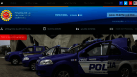 What Policiacordoba.gov.ar website looked like in 2018 (6 years ago)