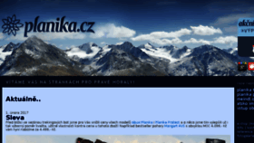 What Planika.cz website looked like in 2018 (6 years ago)