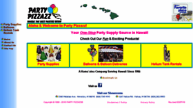 What Partypizzazz.com website looked like in 2018 (6 years ago)