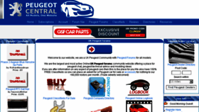 What Peugeotcentral.co.uk website looked like in 2018 (6 years ago)