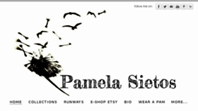 What Pamelasietos.com website looked like in 2018 (6 years ago)