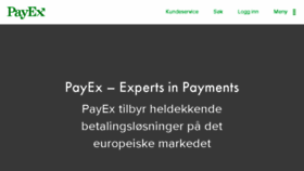 What Payex.no website looked like in 2018 (6 years ago)