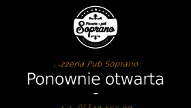 What Pizzeriapub-soprano.pl website looked like in 2018 (6 years ago)