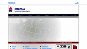 What Petrotak.com website looked like in 2018 (6 years ago)