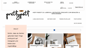 What Prettypott.de website looked like in 2018 (6 years ago)