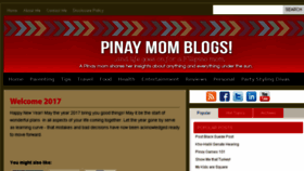 What Pinaymomblogs.com website looked like in 2018 (6 years ago)