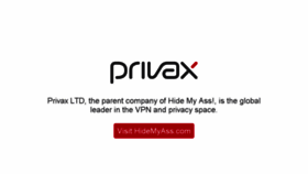 What Privax.us website looked like in 2018 (8 years ago)