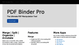 What Pdfbinderpro.com website looked like in 2018 (6 years ago)