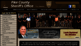 What Pikecountyalsheriff.com website looked like in 2018 (6 years ago)