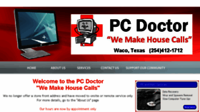 What Pcdoctorwaco.com website looked like in 2018 (6 years ago)