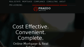 What Praedo.com website looked like in 2018 (6 years ago)