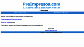 What Preimpresos.com website looked like in 2018 (6 years ago)