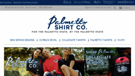What Palmettoshirtco.com website looked like in 2018 (6 years ago)