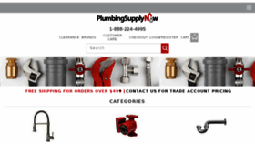What Plumbingsupplynow.com website looked like in 2018 (6 years ago)