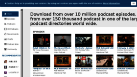 What Podcastdirectory.com website looked like in 2018 (6 years ago)