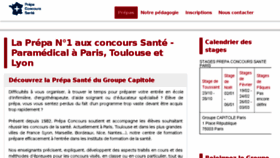 What Prepa-concours-sante.com website looked like in 2018 (6 years ago)