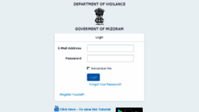 What Propertyreturns.mizoram.gov.in website looked like in 2018 (6 years ago)