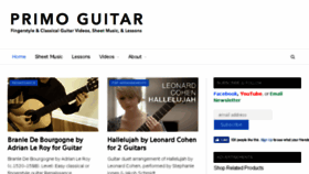 What Primoguitar.com website looked like in 2018 (6 years ago)