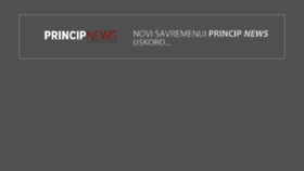 What Princip.news website looked like in 2018 (6 years ago)