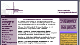 What Protestantische-kirche-kusel.de website looked like in 2018 (6 years ago)