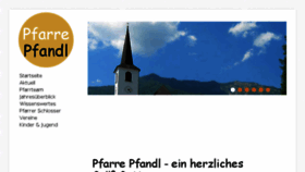 What Pfarre-pfandl.at website looked like in 2018 (6 years ago)