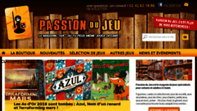 What Passiondujeu.fr website looked like in 2018 (6 years ago)