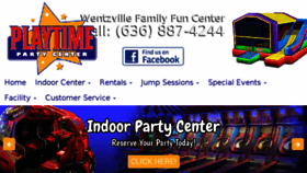 What Playtimepartycenter.com website looked like in 2018 (6 years ago)