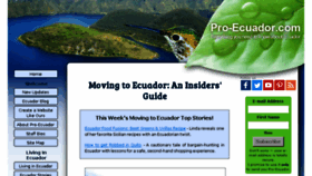 What Pro-ecuador.com website looked like in 2018 (6 years ago)