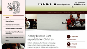 What Pediatricnephrologyindia.com website looked like in 2018 (6 years ago)