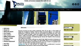 What Paltainsurance.com website looked like in 2018 (6 years ago)
