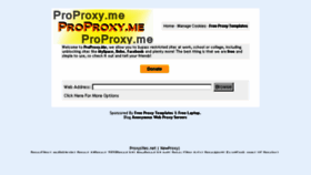 What Proproxy.me website looked like in 2018 (6 years ago)