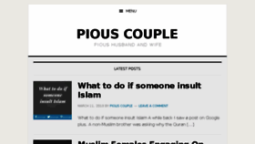 What Piouscouple.com website looked like in 2018 (6 years ago)