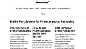 What Pharmabraille.com website looked like in 2018 (6 years ago)
