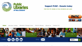 What Publiclibraries.org.nz website looked like in 2018 (6 years ago)