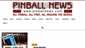 What Pinballnews.com website looked like in 2018 (6 years ago)
