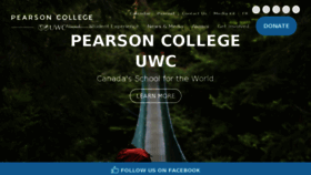 What Pearsoncollege.ca website looked like in 2018 (6 years ago)