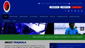 What Prajwalaindia.com website looked like in 2018 (6 years ago)