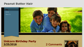 What Peanutbutterhair.com website looked like in 2018 (6 years ago)