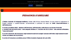 What Pedagogiafamiliare.it website looked like in 2018 (6 years ago)