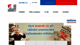 What Pojistovnacs.cz website looked like in 2018 (6 years ago)