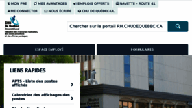 What Portailrh.chudequebec.ca website looked like in 2018 (6 years ago)