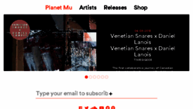 What Planet.mu website looked like in 2018 (8 years ago)