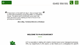 What Pi-accountancy.co.uk website looked like in 2018 (6 years ago)