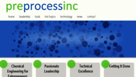 What Preprocessinc.com website looked like in 2018 (6 years ago)