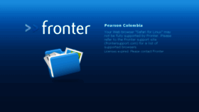 What Pearsoncolombia.fronter.com website looked like in 2018 (6 years ago)