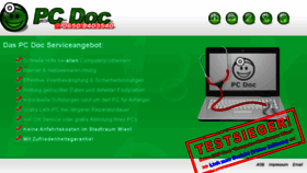 What Pcdoc.at website looked like in 2018 (6 years ago)