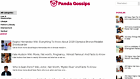 What Pandagossips.com website looked like in 2018 (6 years ago)
