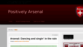 What Positivelyarsenal.com website looked like in 2018 (6 years ago)